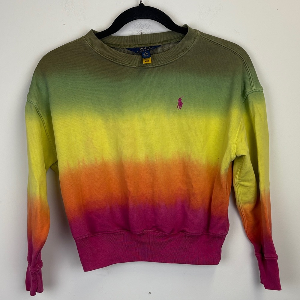 Kids Ralph Lauren Ombre Terry Sweatshirt/ Size M 8-10